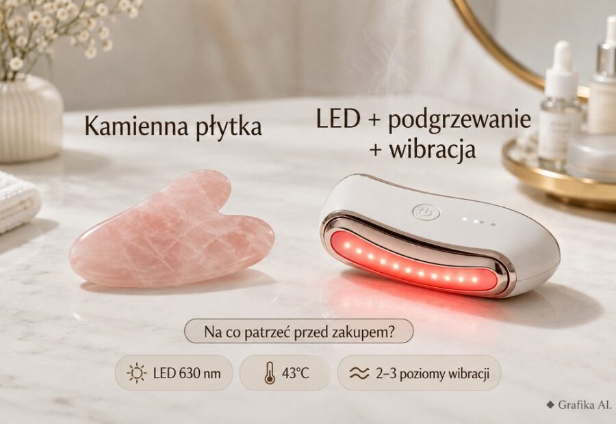 Gua sha LED z podgrzewaniem i wibracją: czym różni się od klasycznej kamiennej płytki i na jakie parametry urządzenia patrzeć przed zakupem