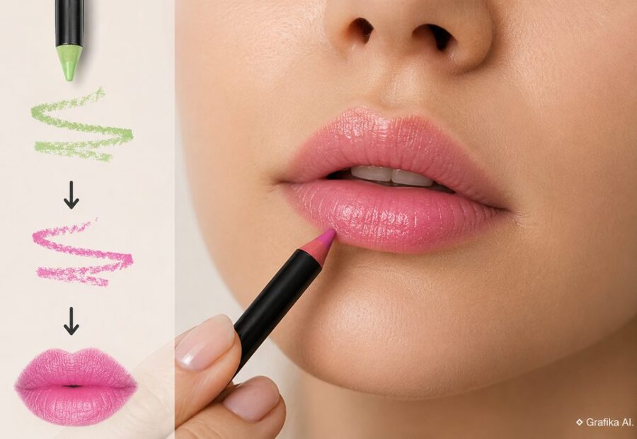 Kredka do ust reagująca na pH: jak bezbarwny lub nietypowo zabarwiony pigment zmienia kolor po nałożeniu, dlaczego efekt nie jest naprawdę „unikalny dla DNA” i czym pH lip liner różni się od klasycznego tintu